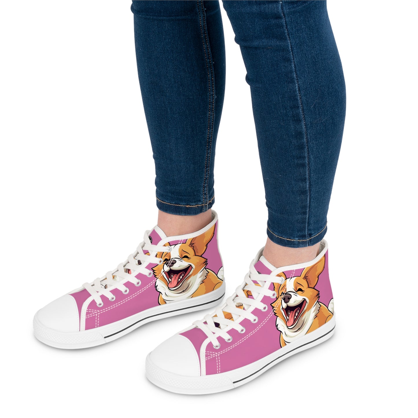 Jolly Jiggler Big Pink - Women's High Top Sneakers