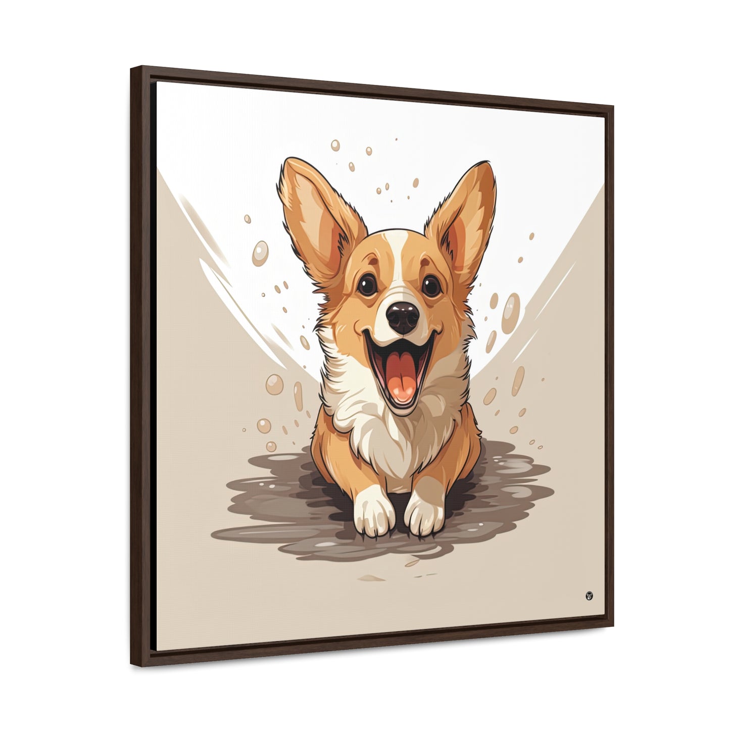 Corgi Cuteness - Framed on Canvas