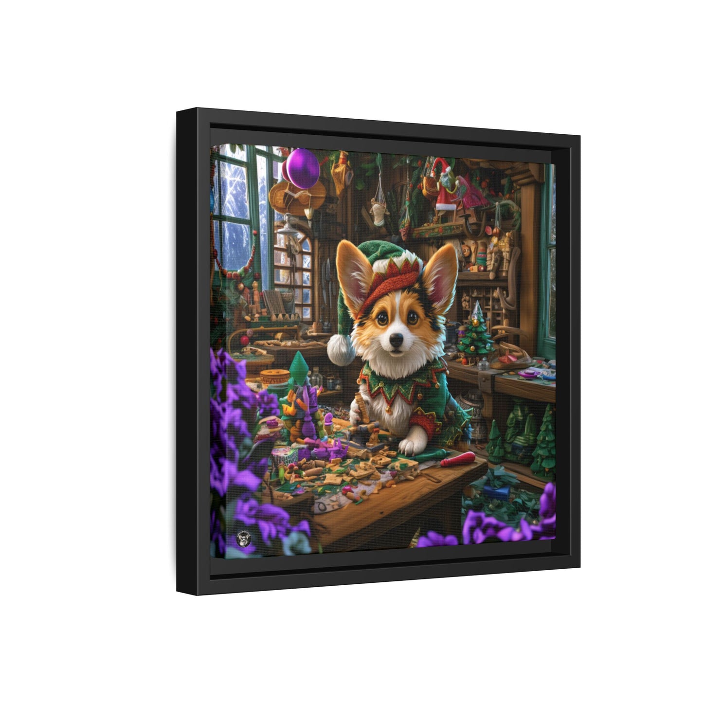 Santa's Little Helper on Canvas