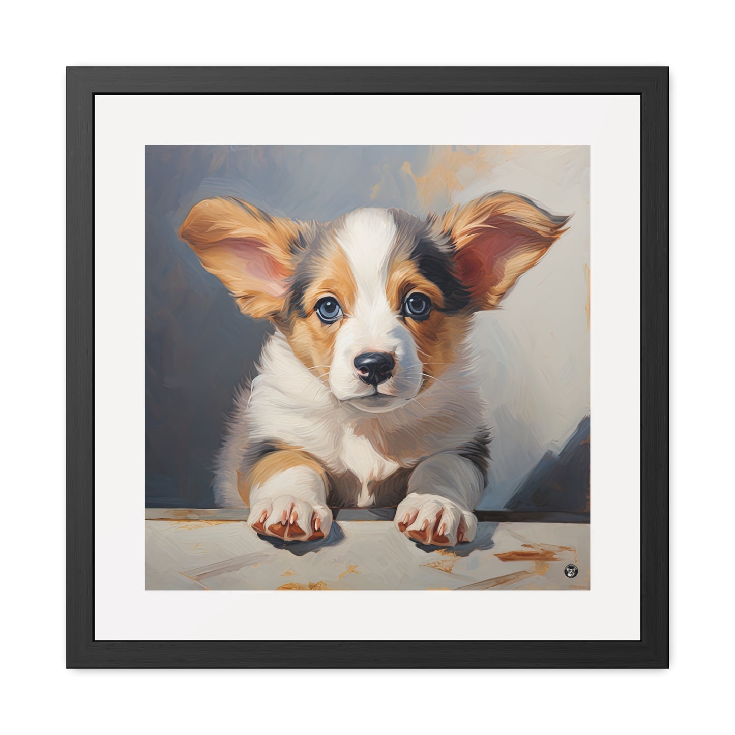 Tableau encadré Portrait de chiot