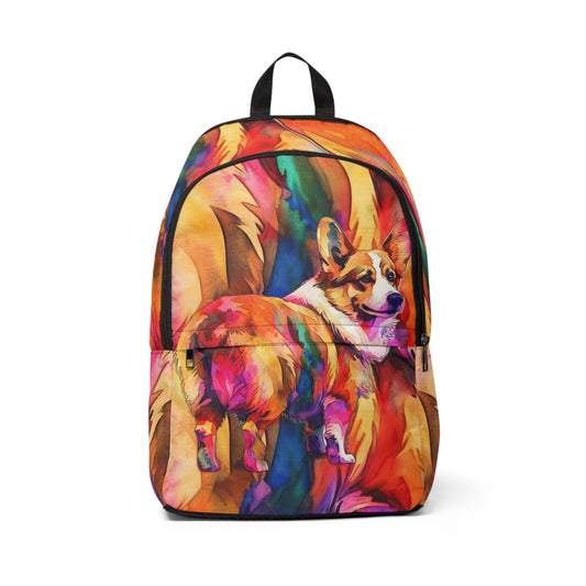 Motley Corgi Backpack — Colorful Corgi Rucksack