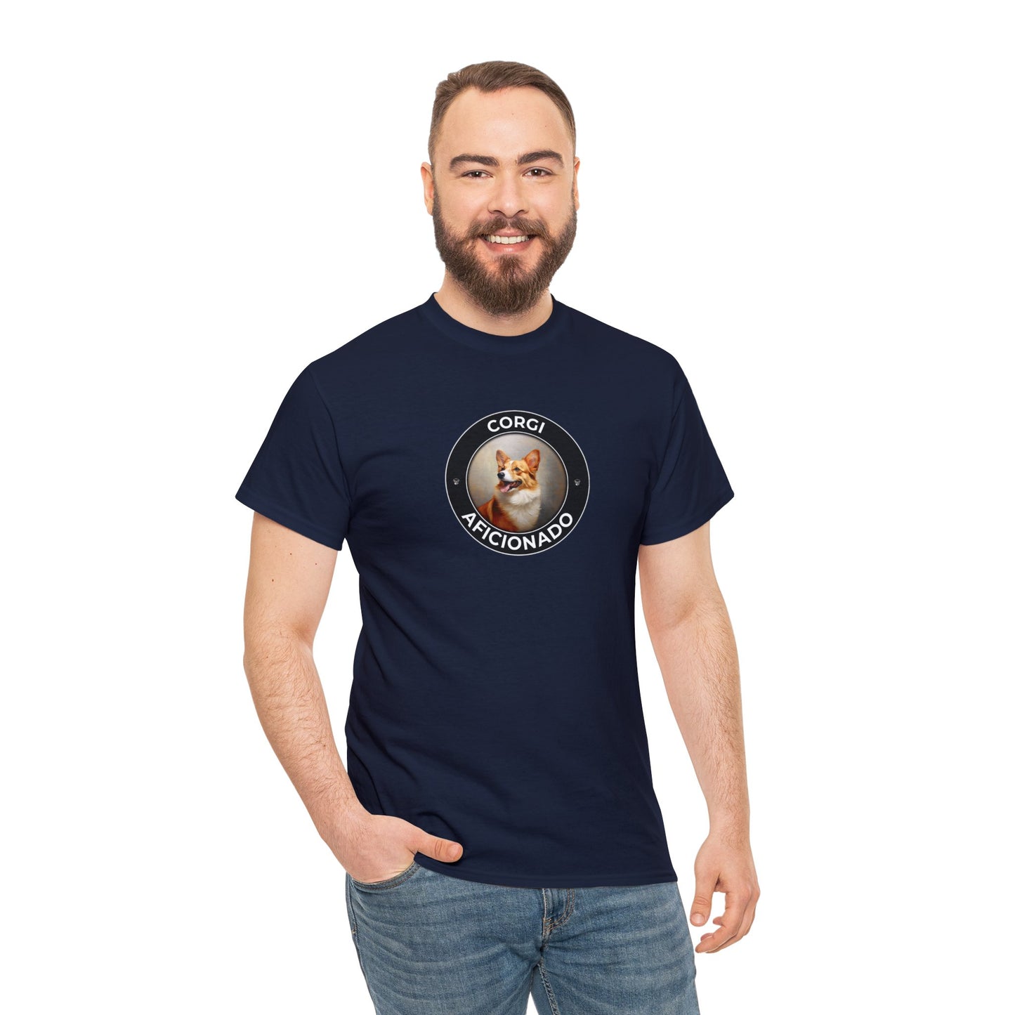 Corgi Aficionado - Unisex Heavy Cotton Tee