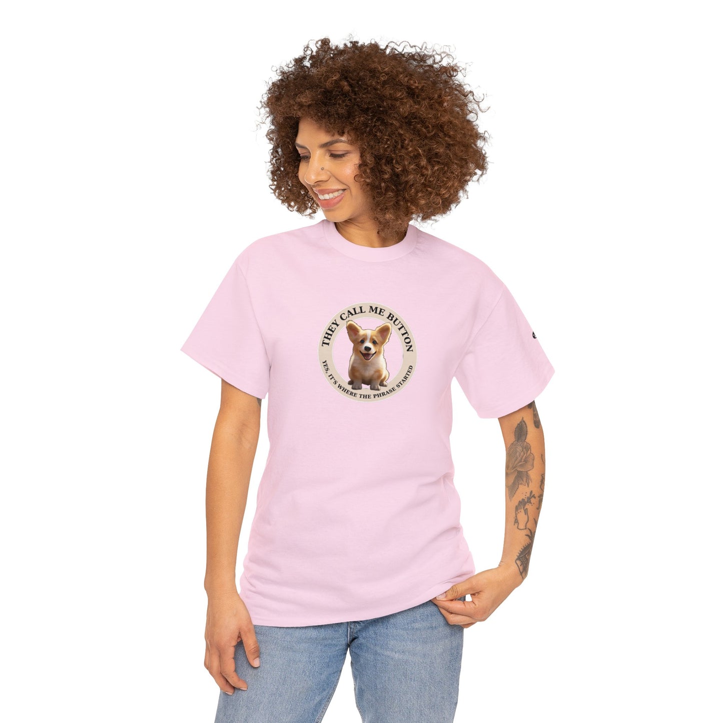 Cute as a Button - Unisex Heavy Cotton Tee