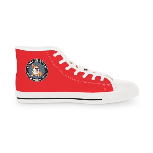 Corgis Rule...Other Dogs Drool - Men's High Top Sneakers