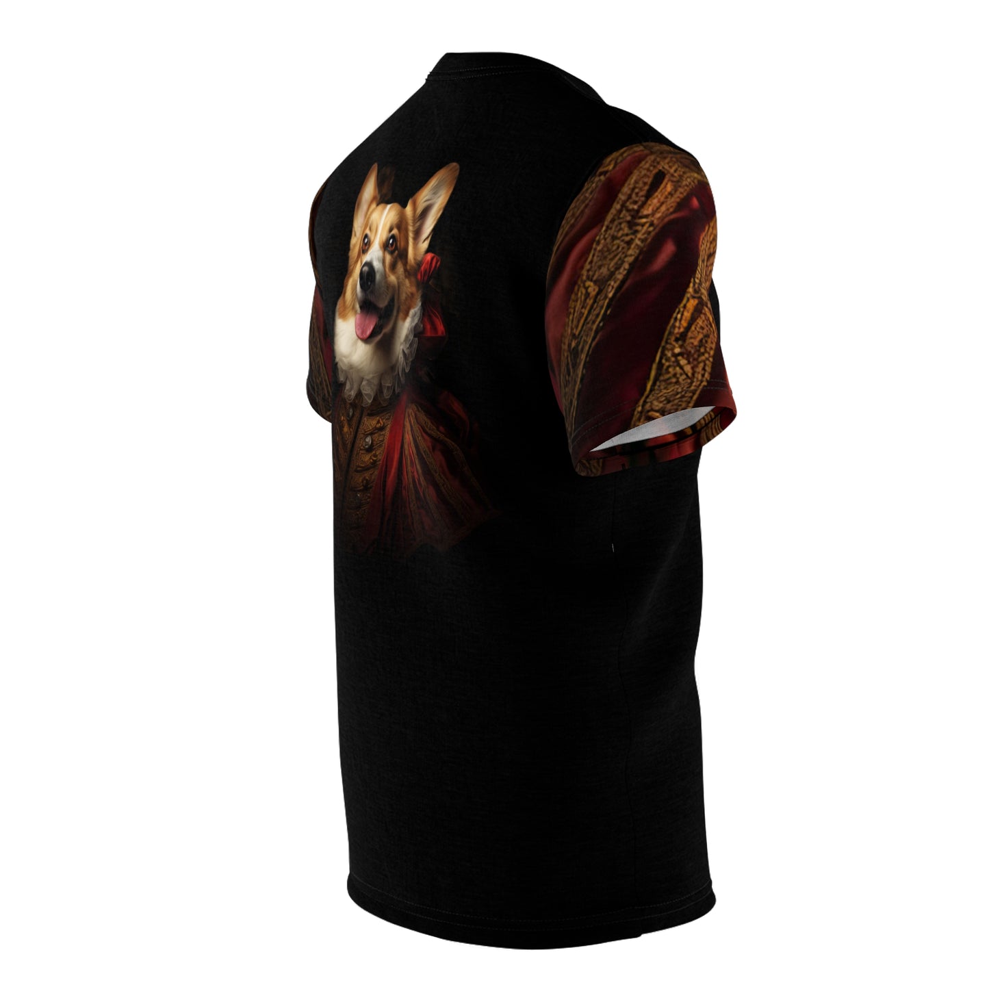 Renaissance Corgi Artistic Regal Portrait Bold Fashion Tee - Honoring Corgi History