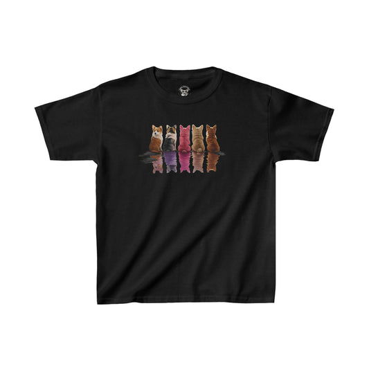 Corgi Reflection - Kids Heavy Cotton Tee