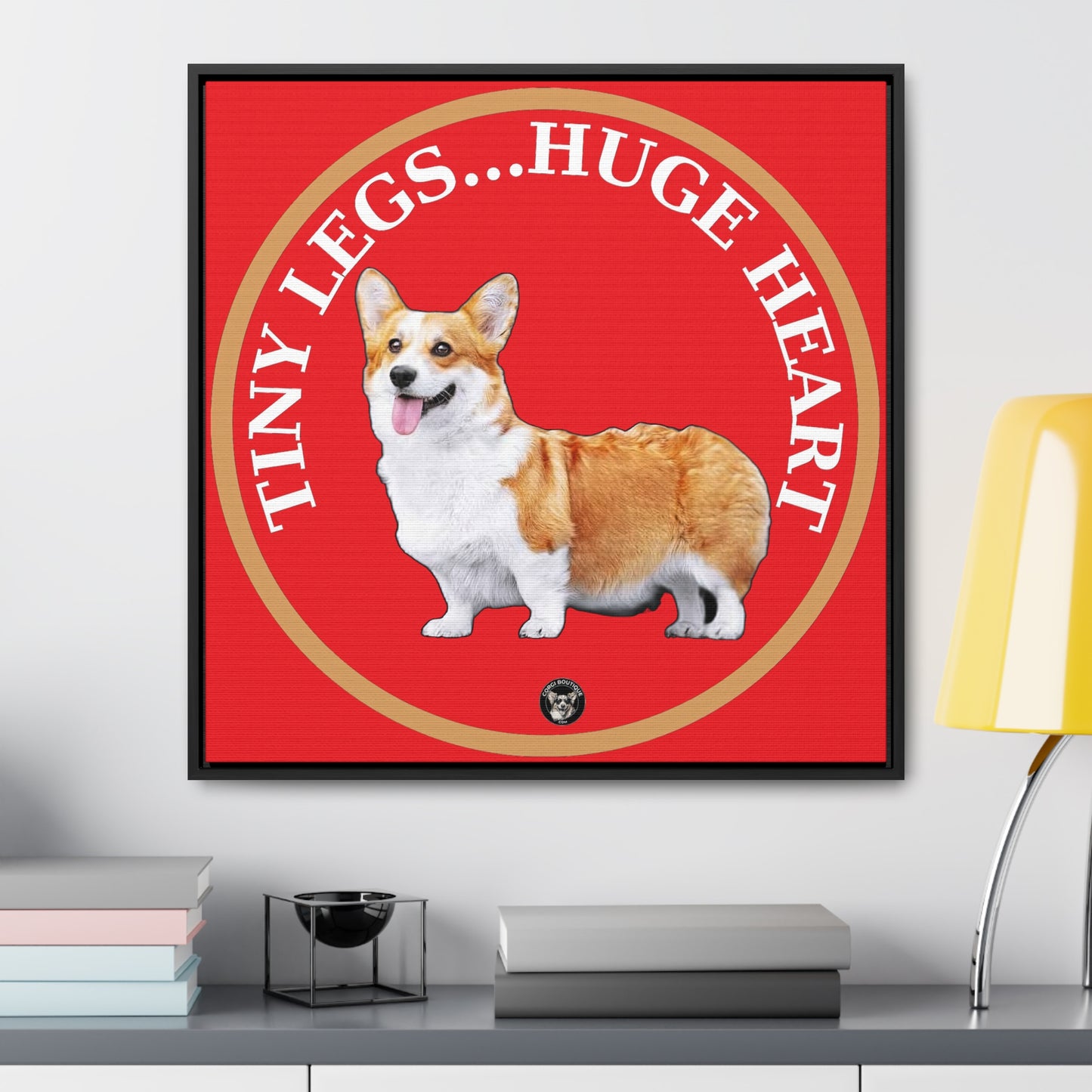 Tiny Legs...Huge Heart - Framed on Canvas