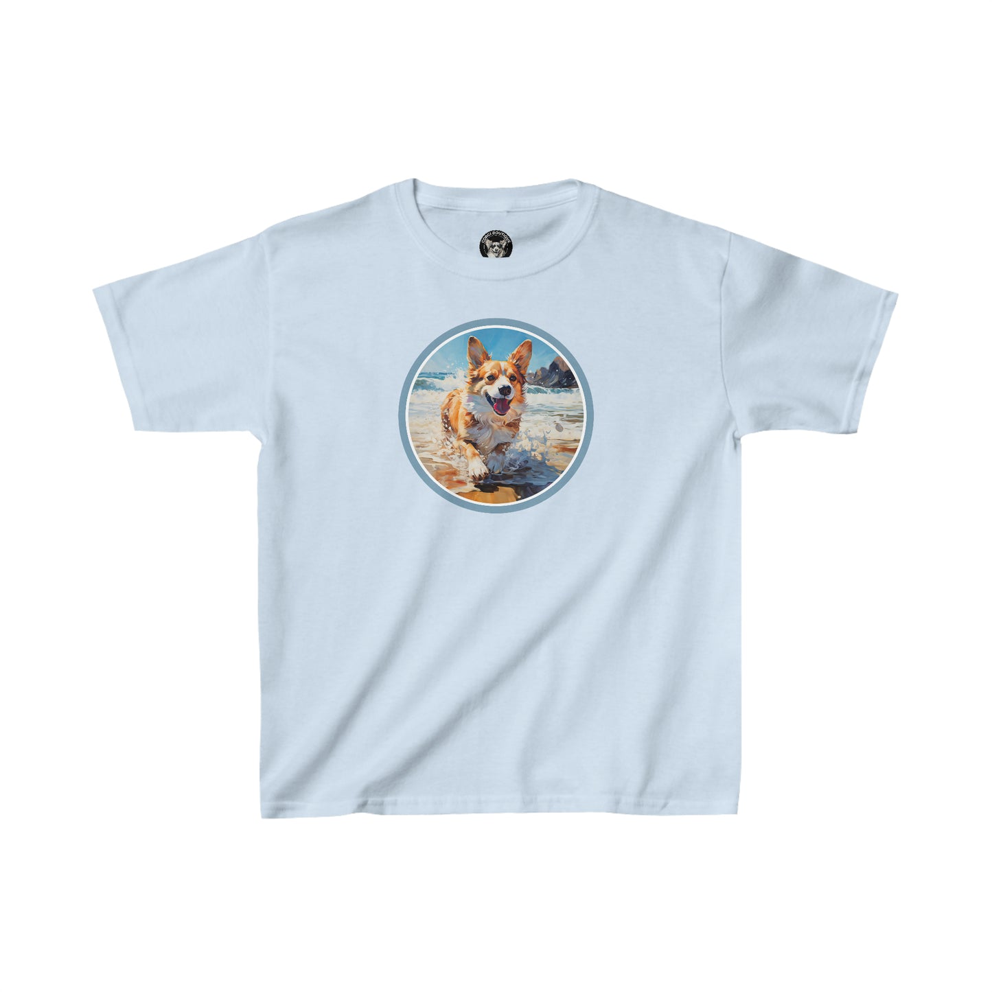 Coastal Corgi - Kids Heavy Cotton Tee