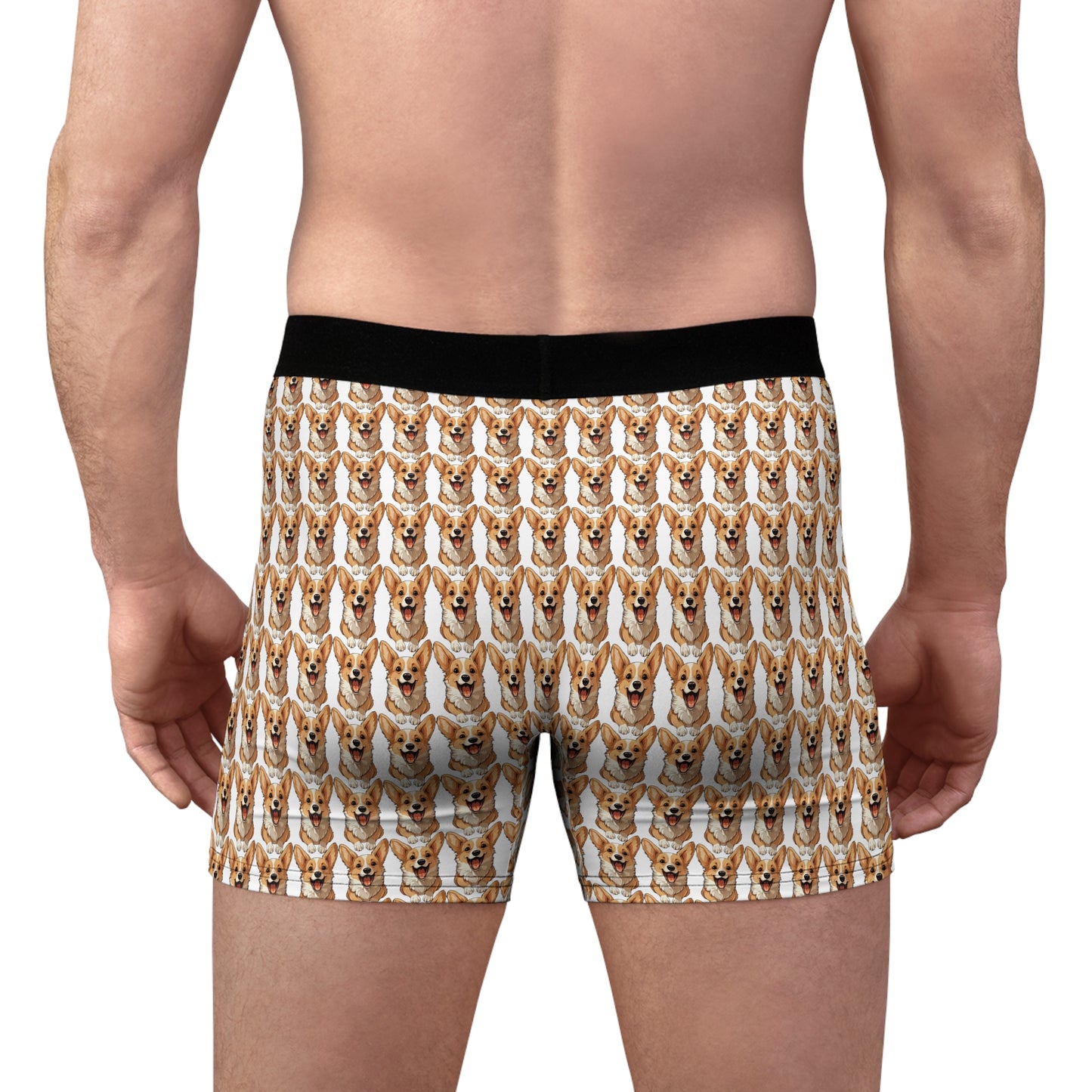 Corgi Cuteness Mosaic Boxer Briefs