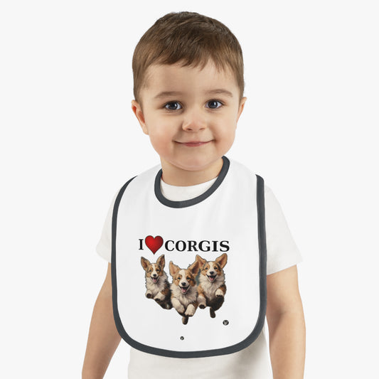 I Heart Corgis - Baby Bib