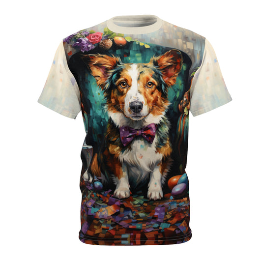 The Formality of Frivolity Unisex Bold Designer Tee — Dapper Dude on Alabaster Mosaic