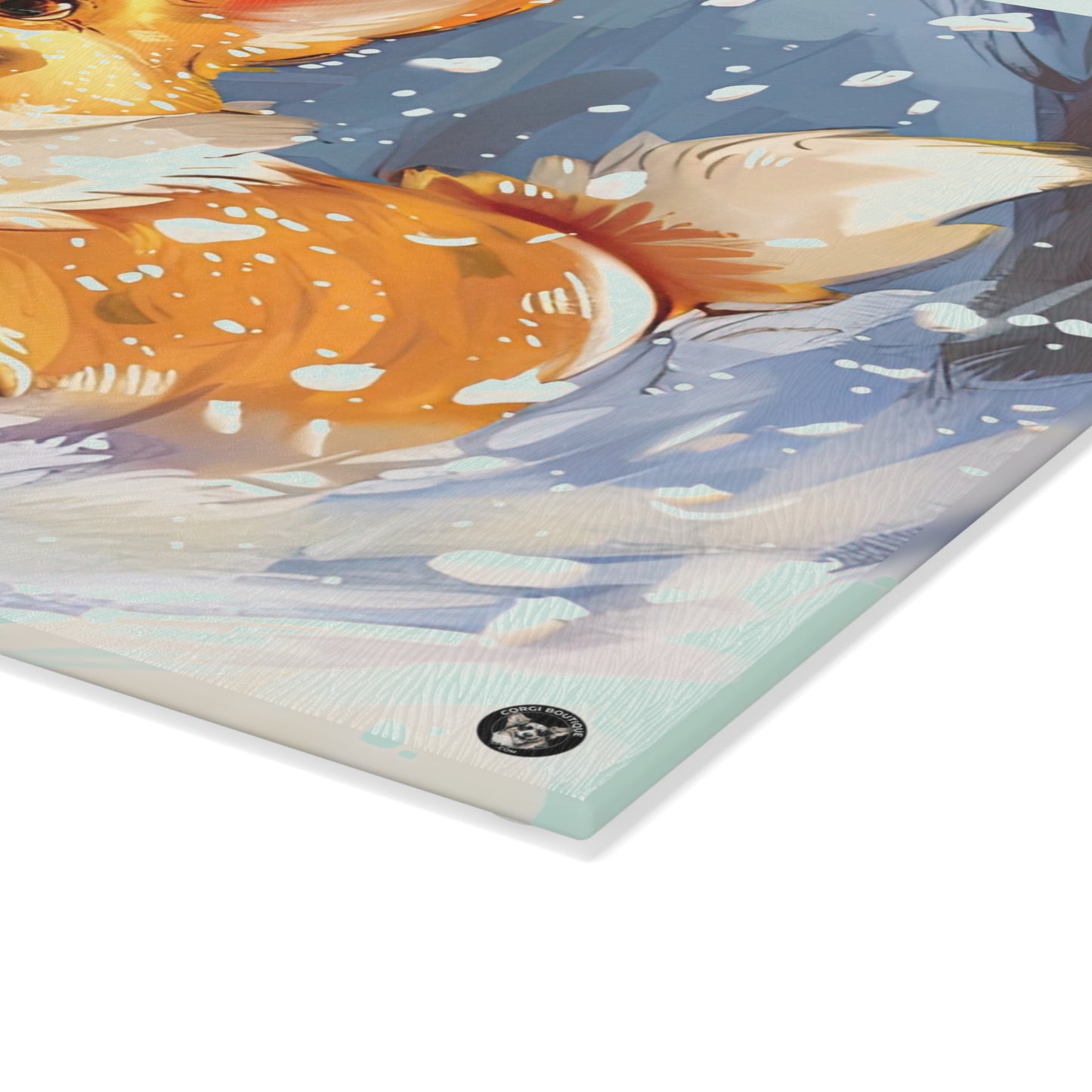 Winter Fun - Glass Cutting Board