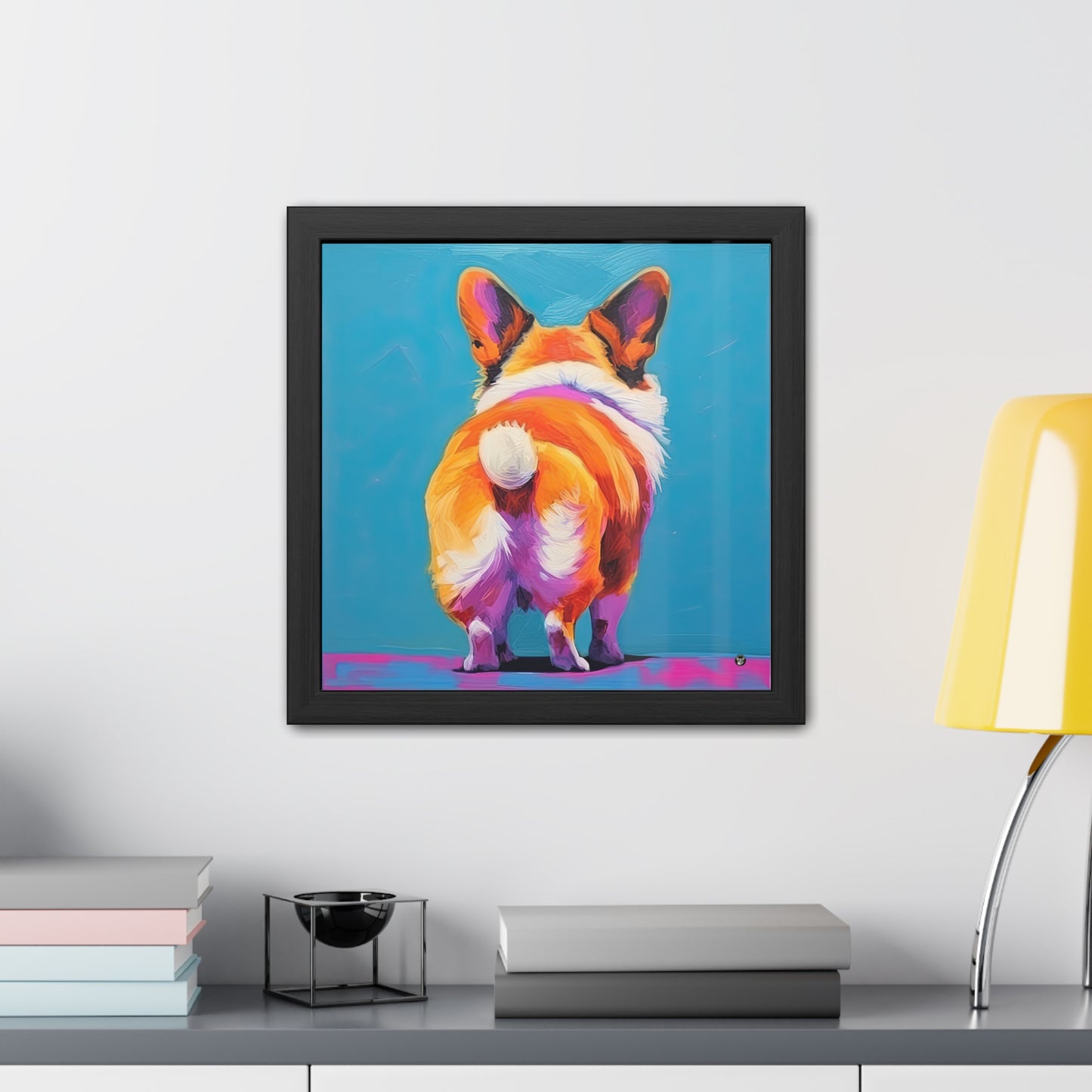 Impression encadrée "Corgi Butt"
