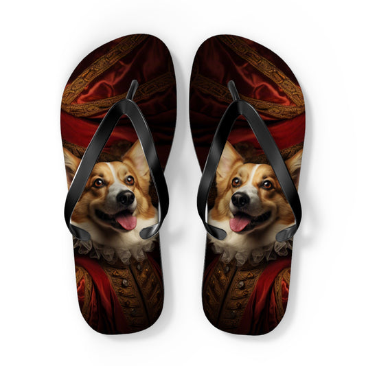 Renaissance Corgi Flip-Flops