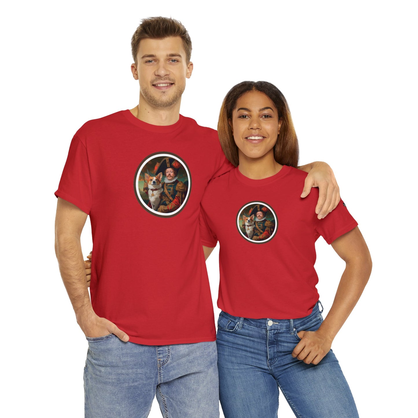 First Royal Corgi - Unisex Heavy Cotton Tee