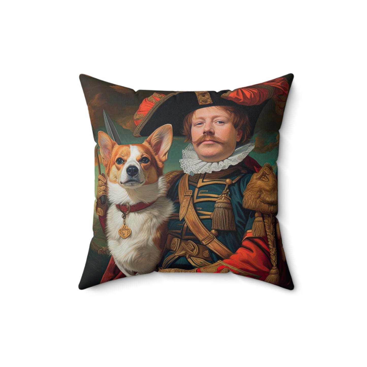 First Royal Corgi - Throw Pillow
