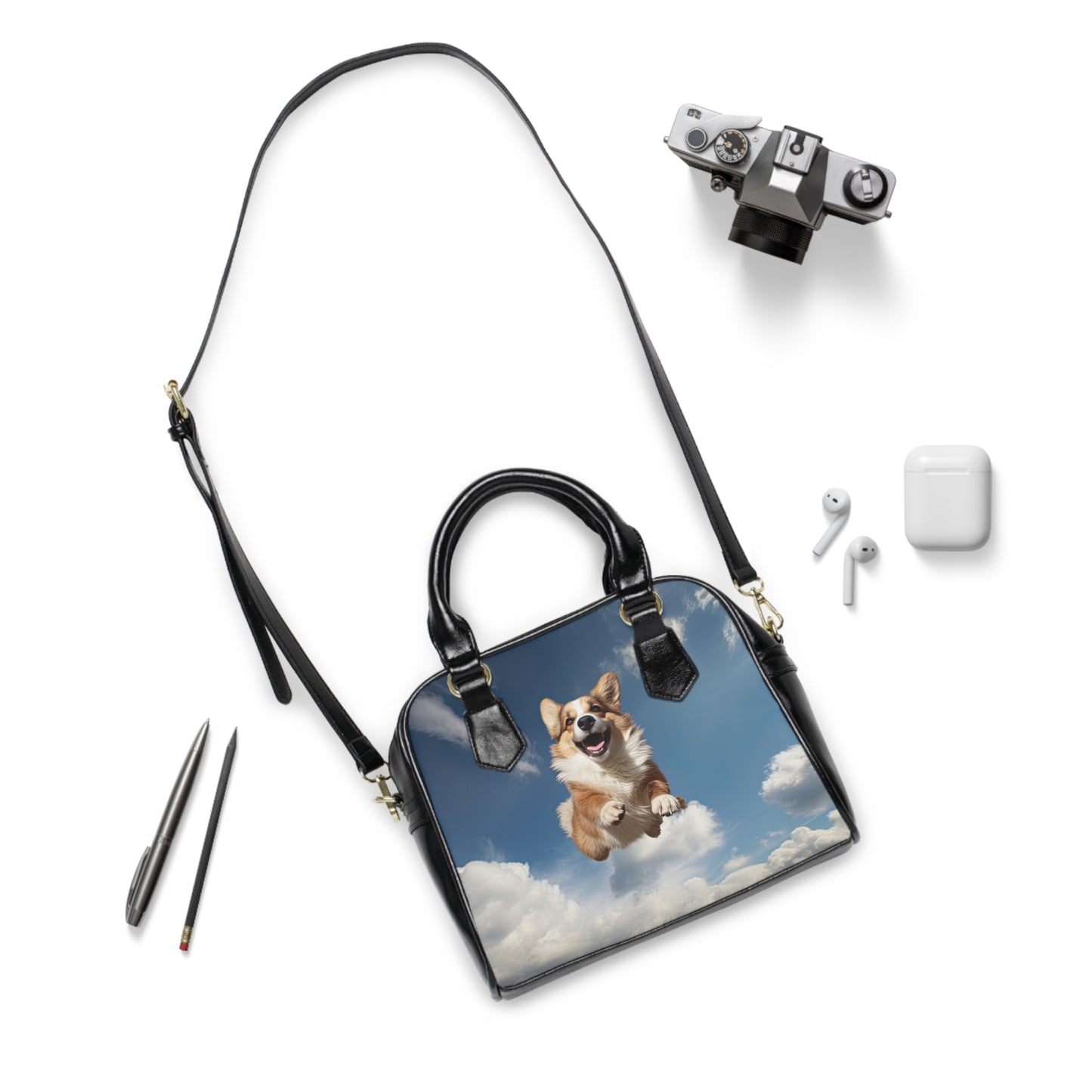 Super Corgi - Handbag w/Removable Shoulder Strap