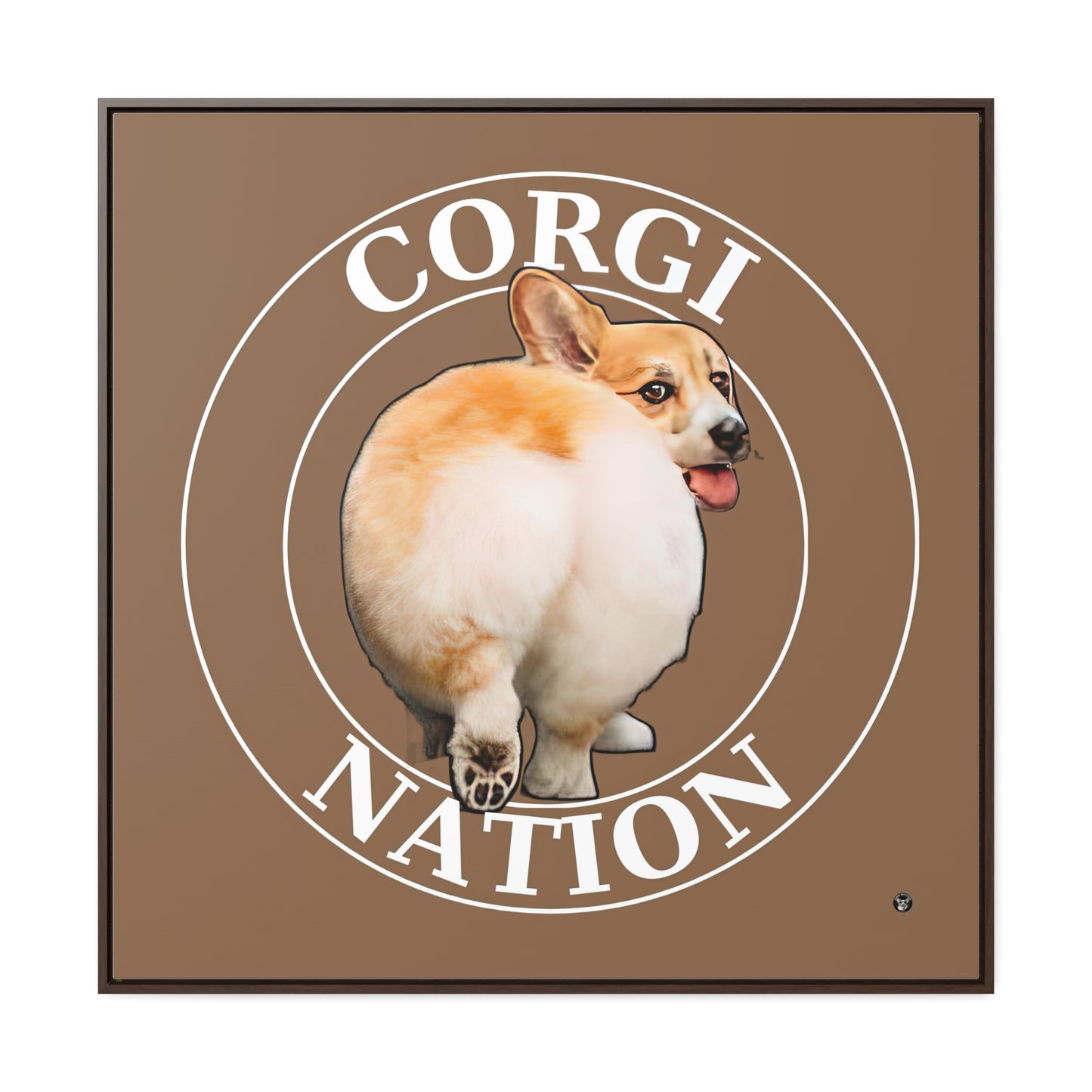 Corgi Nation - Framed on Canvas