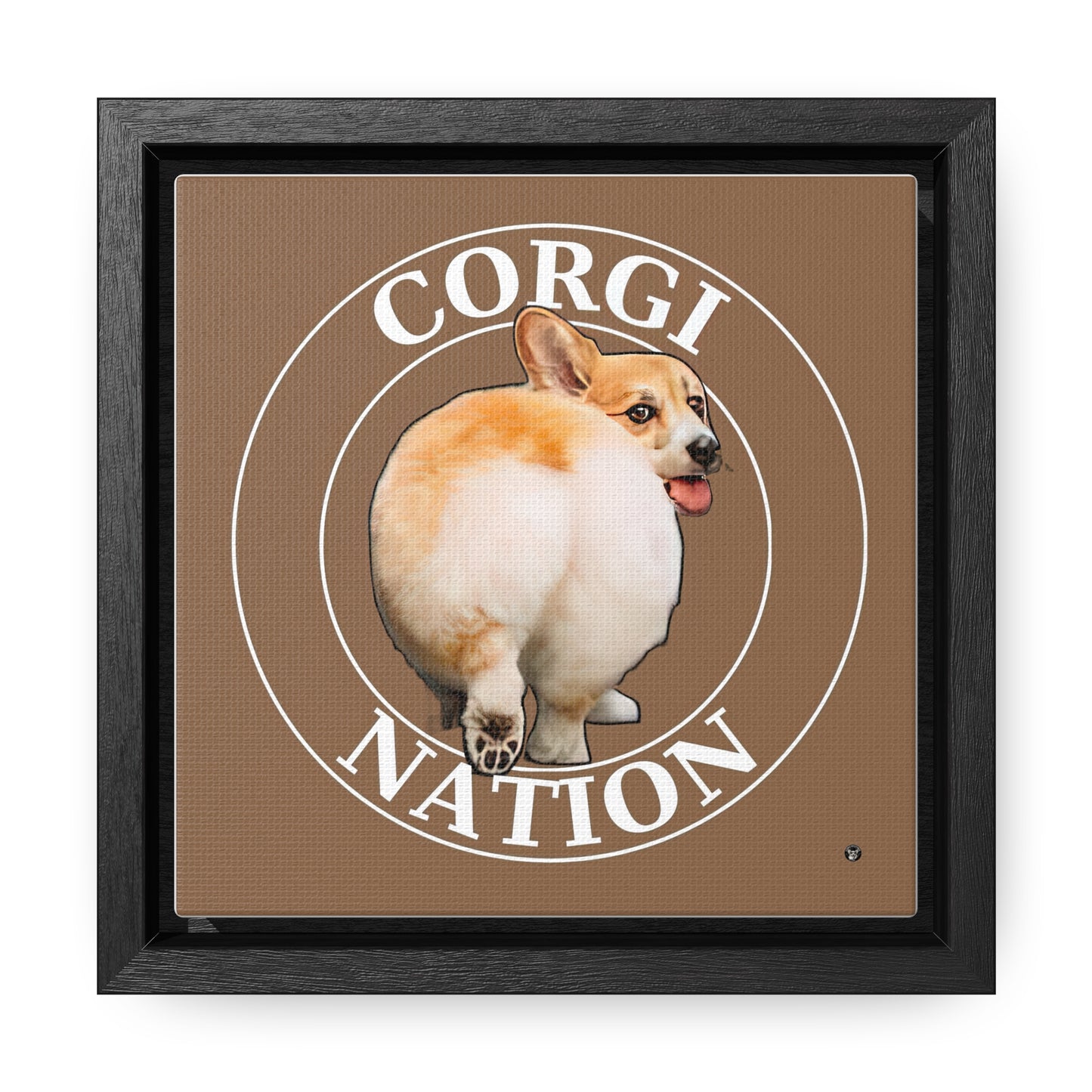 Corgi Nation - Framed on Canvas