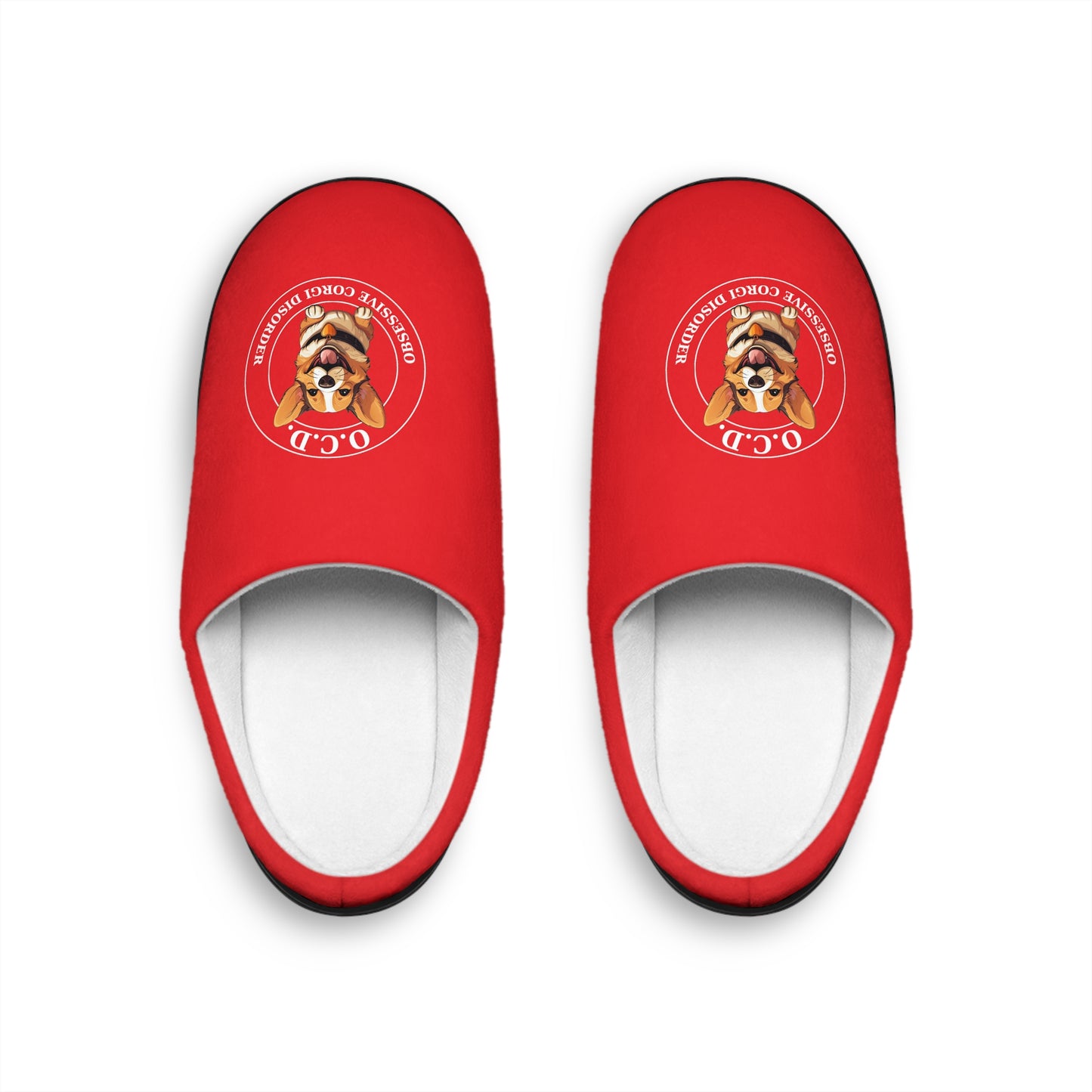 O.C.D. Obsessive Corgi Disorder - Men's Slippers
