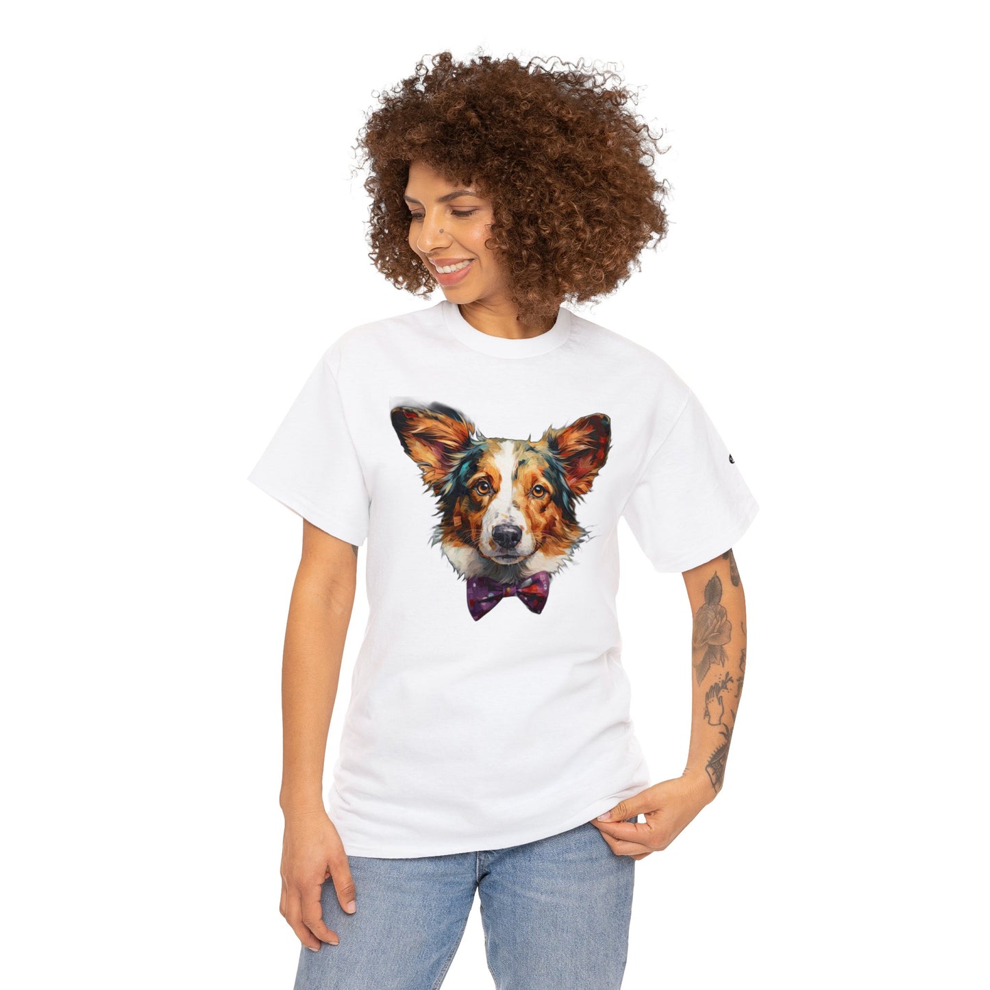 Formal Corgi - Unisex Heavy Cotton Tee