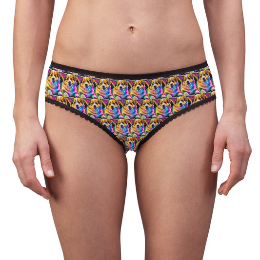 Colorful Corgi Mosaic Panties