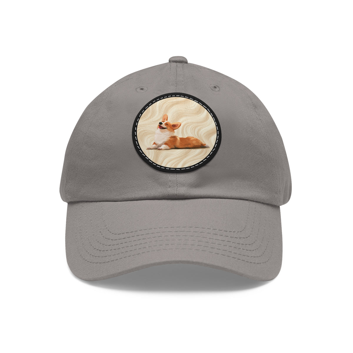 Giddy Sploot Rich Creamy Champagne Corgi Baseball Cap