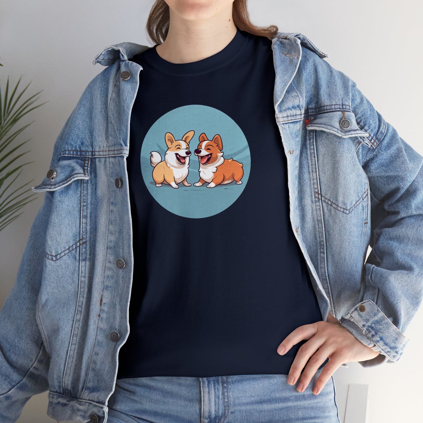 Corgi Couple - Unisex Heavy Cotton Tee