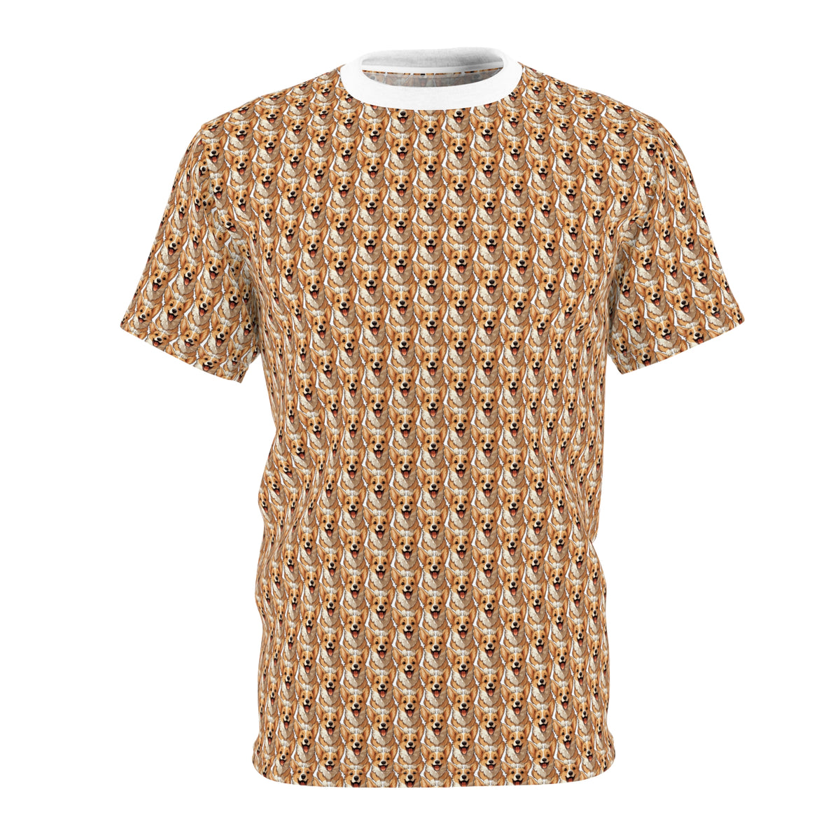 Corgi Cuteness Multiplied Unisex Bold Fashion Tee - Adorable Repeater Motif Beyond Belief