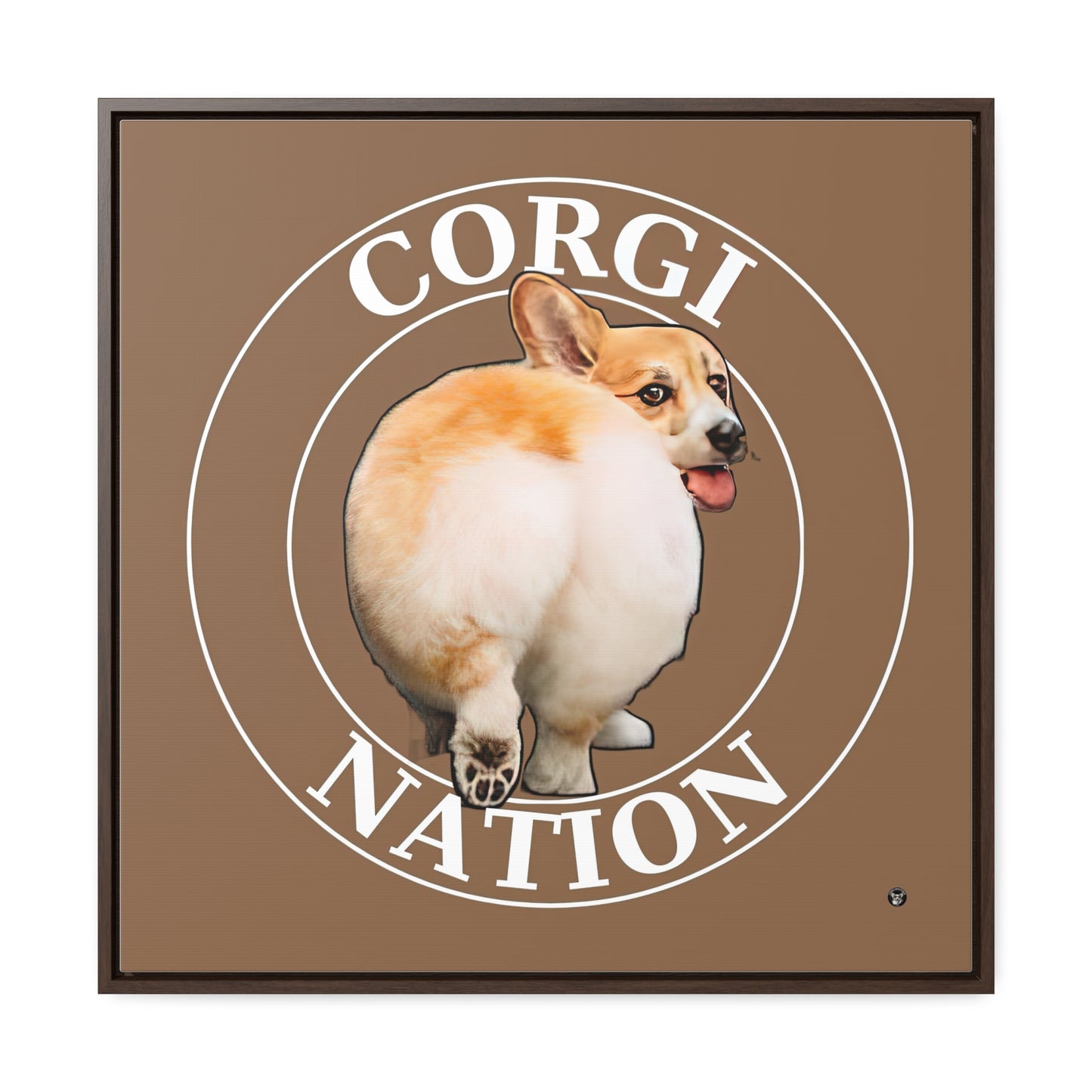Corgi Nation - Framed on Canvas