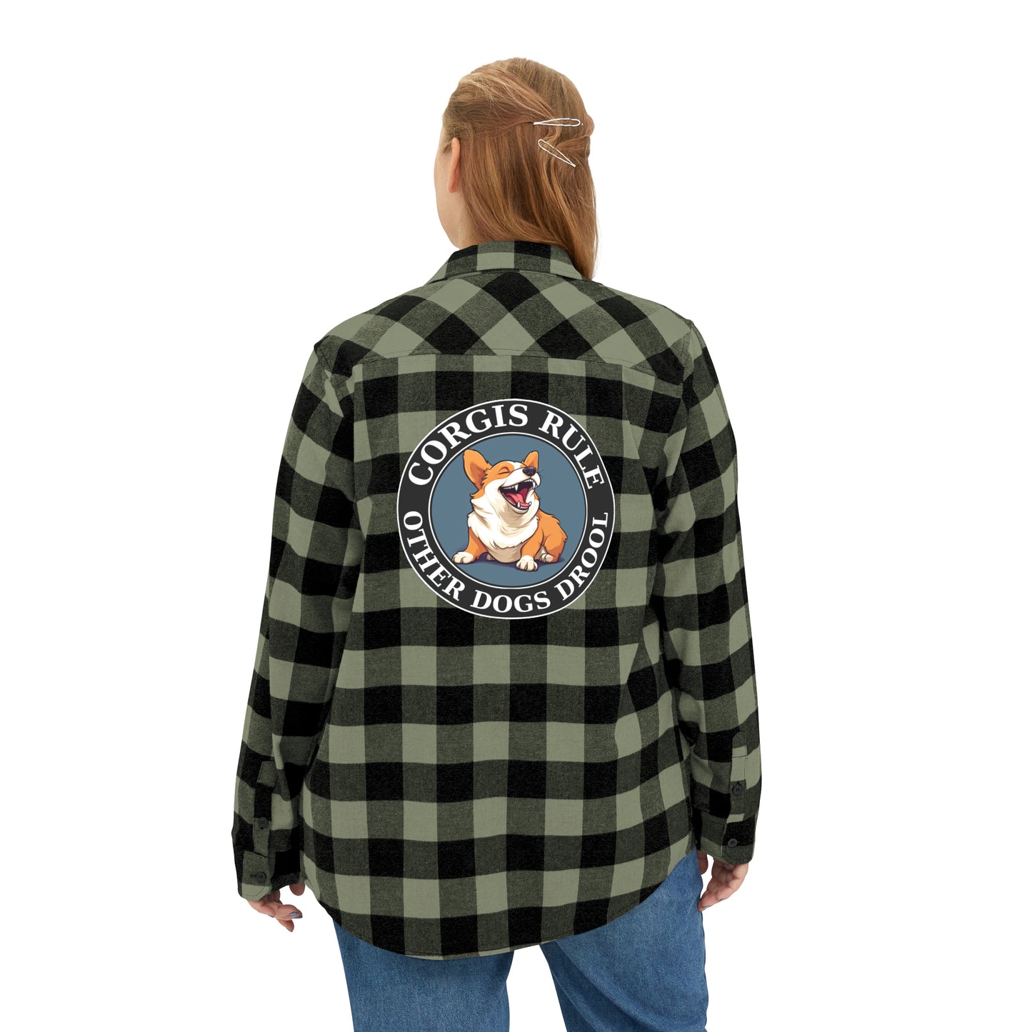 Corgis Rule...Other Dogs Drool - Flannel Shirt