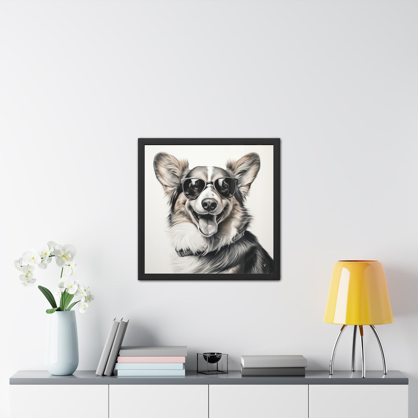 Corgi Cool - Framed Print