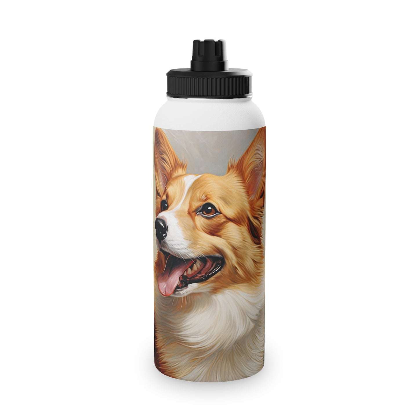 Pembroke Portrait - Water Bottle with Sport Lid