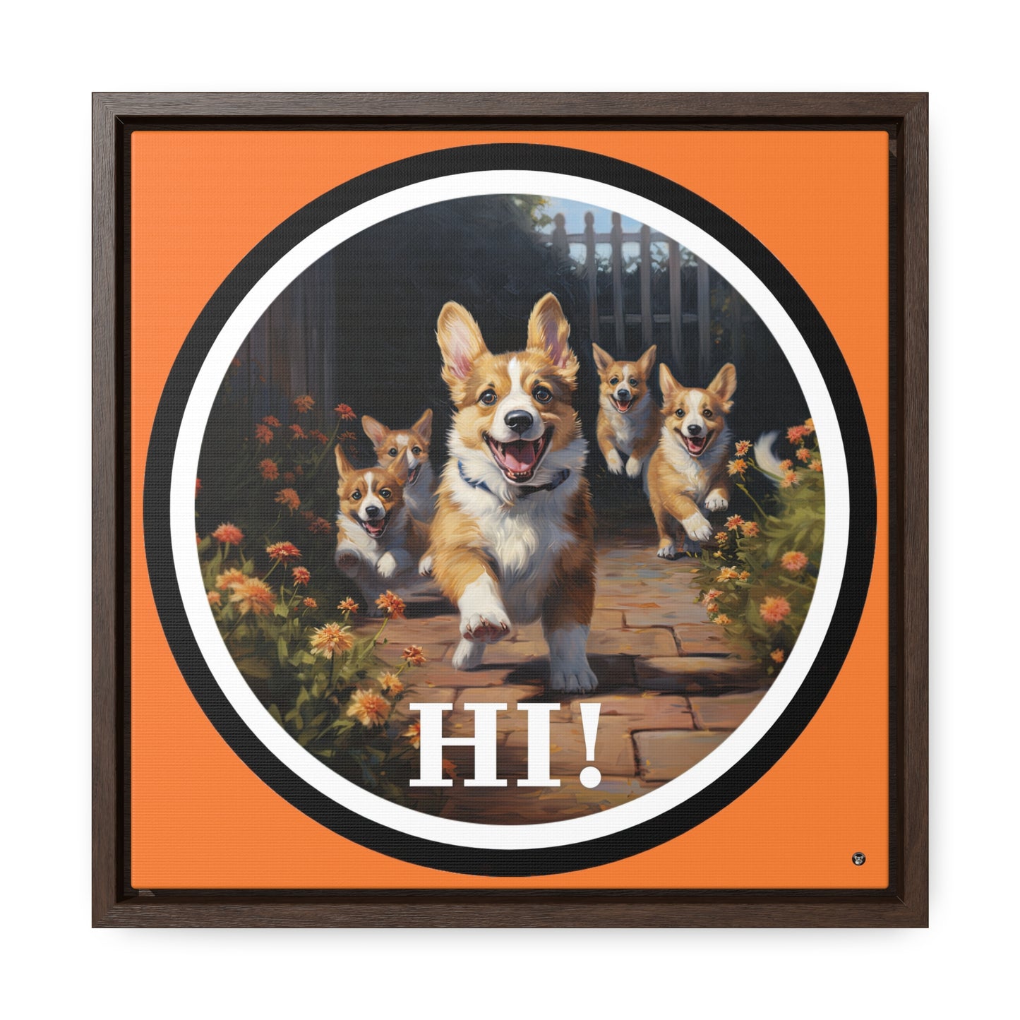 Hi! - Framed on Canvas