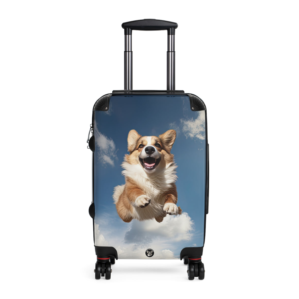 Super Corgi In The Sky Travel Suitcases – Flying Corgi Rolling Luggage