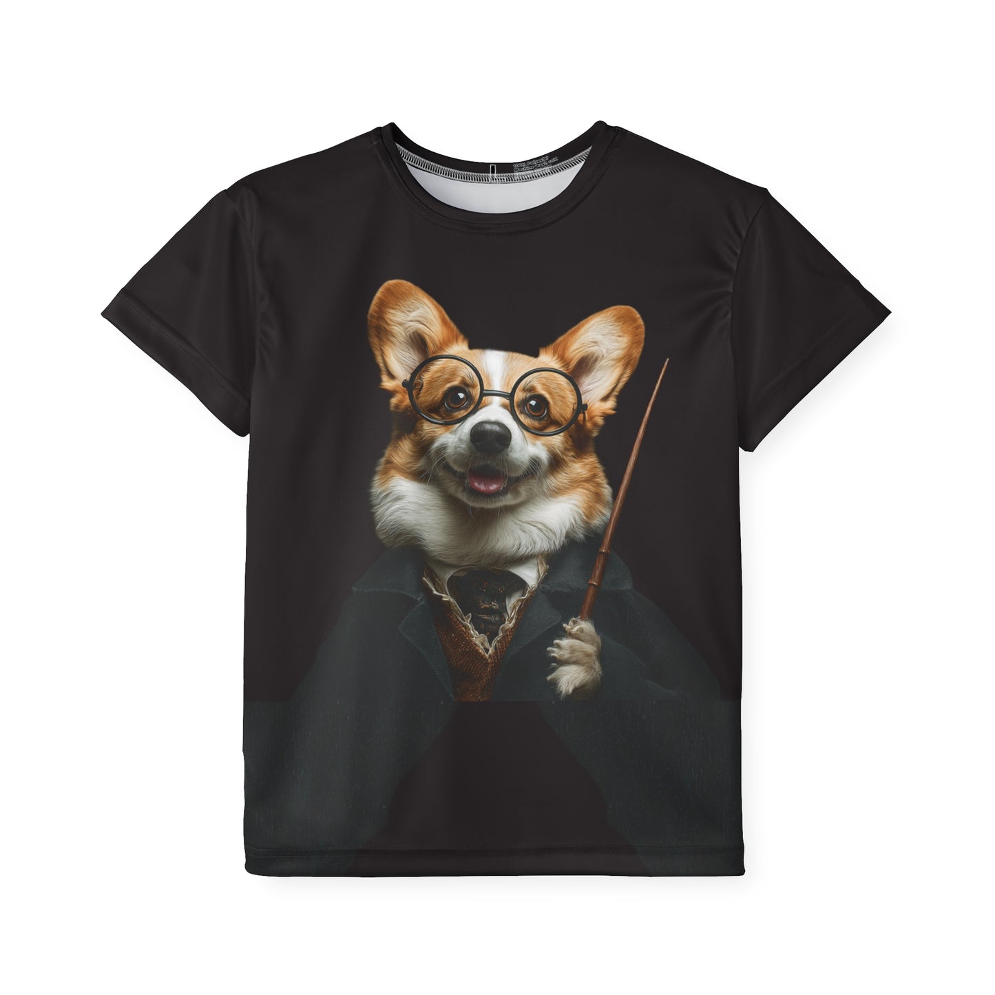 Corgi Potter Kid's Sports Tee