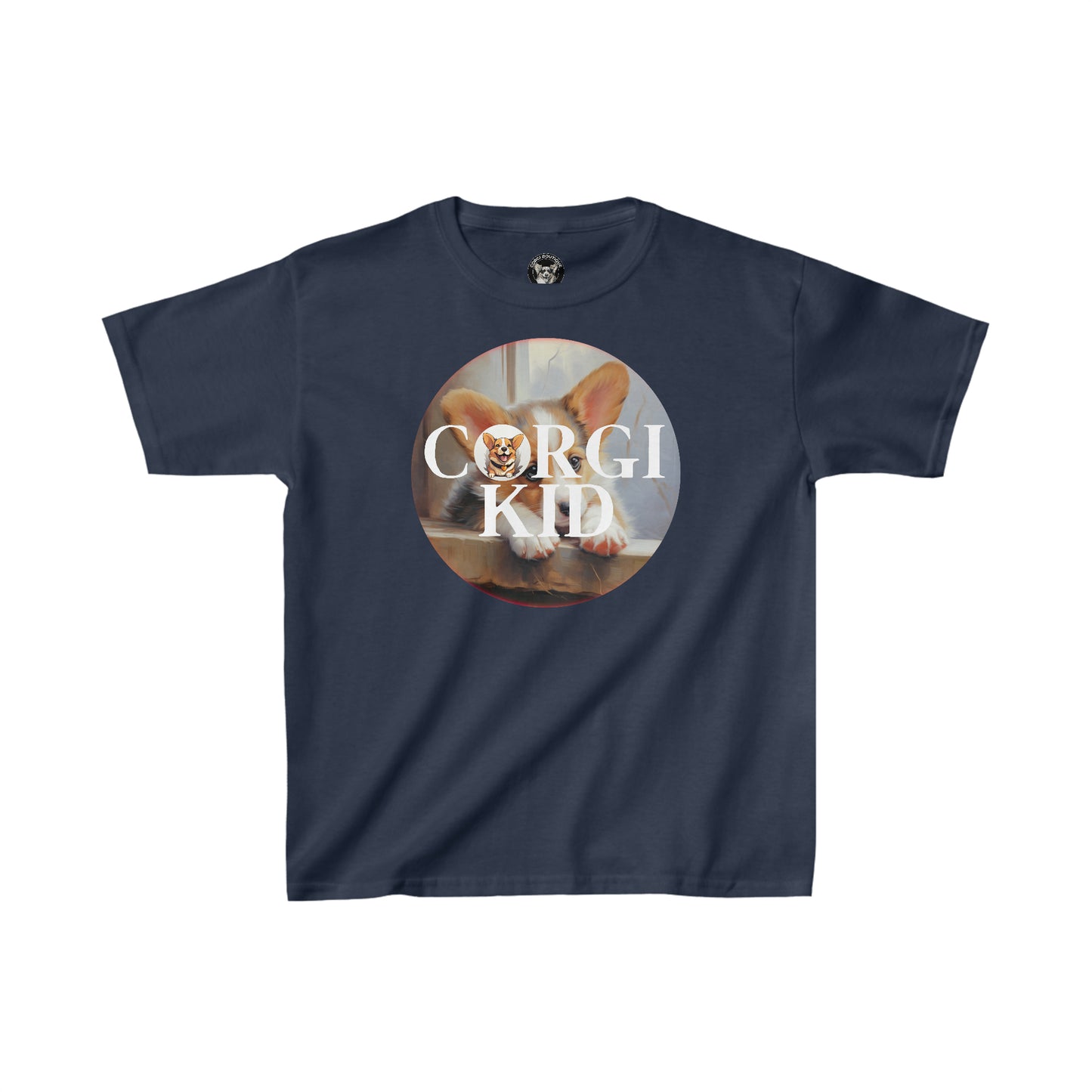 Corgi Kid - Kids Heavy Cotton Tee