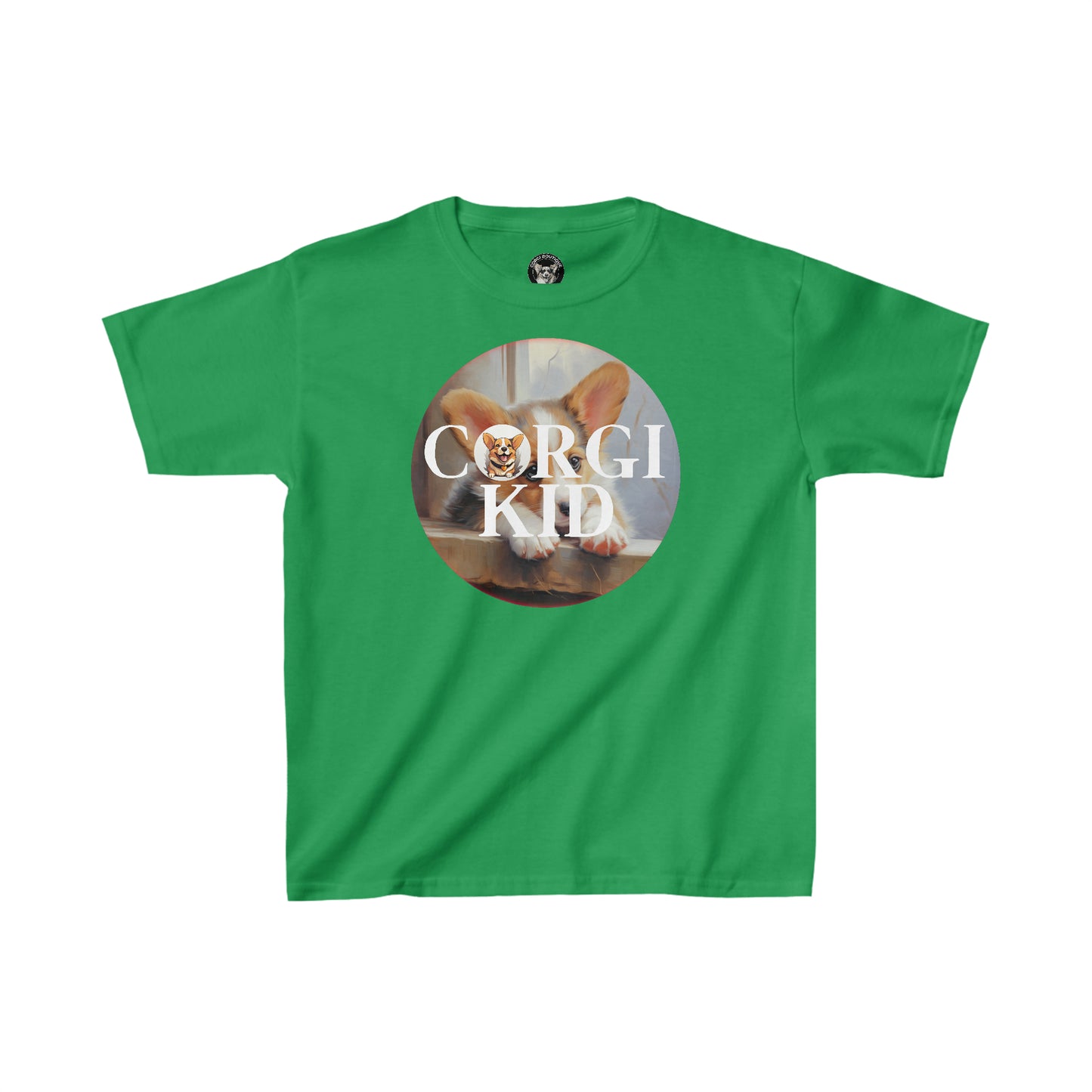 Corgi Kid - Kids Heavy Cotton Tee