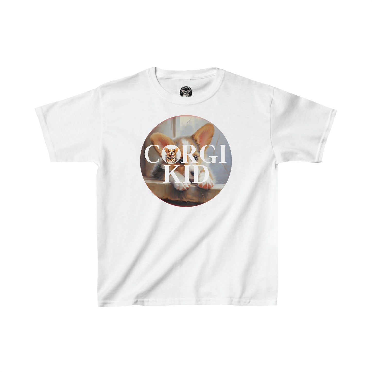 Corgi Kid - Kids Heavy Cotton Tee
