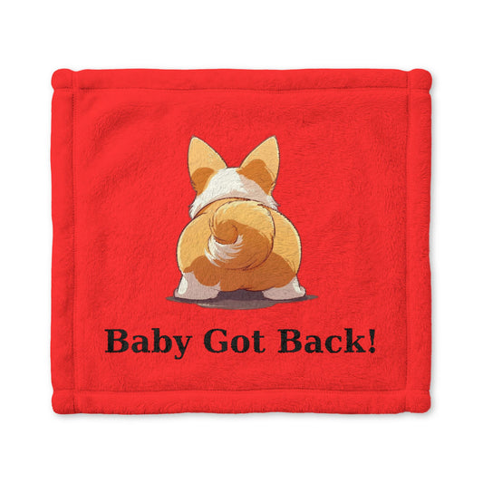 Baby Got Back Red Cuddle Blanket