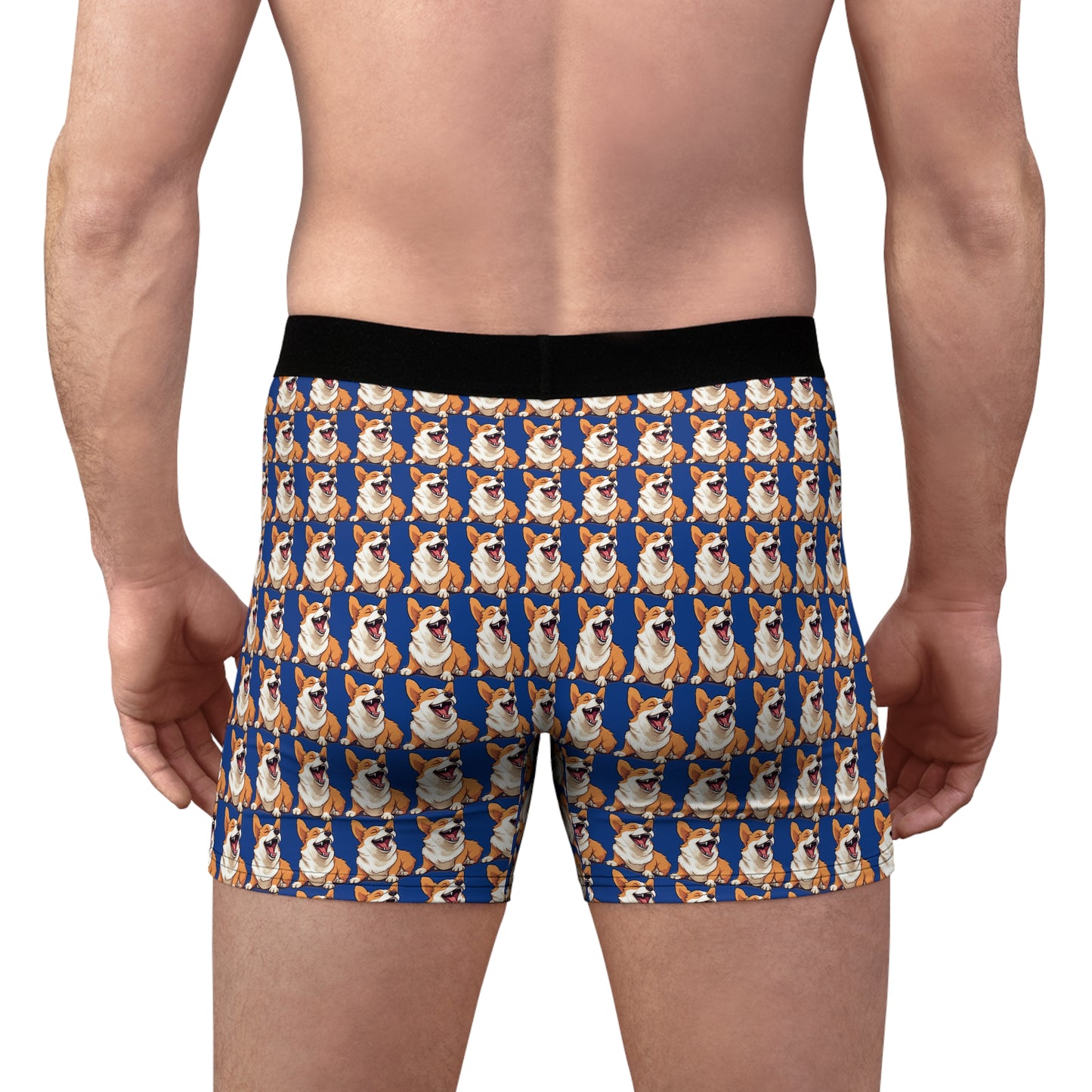 Comical Corgi Mosaic Boxer Briefs