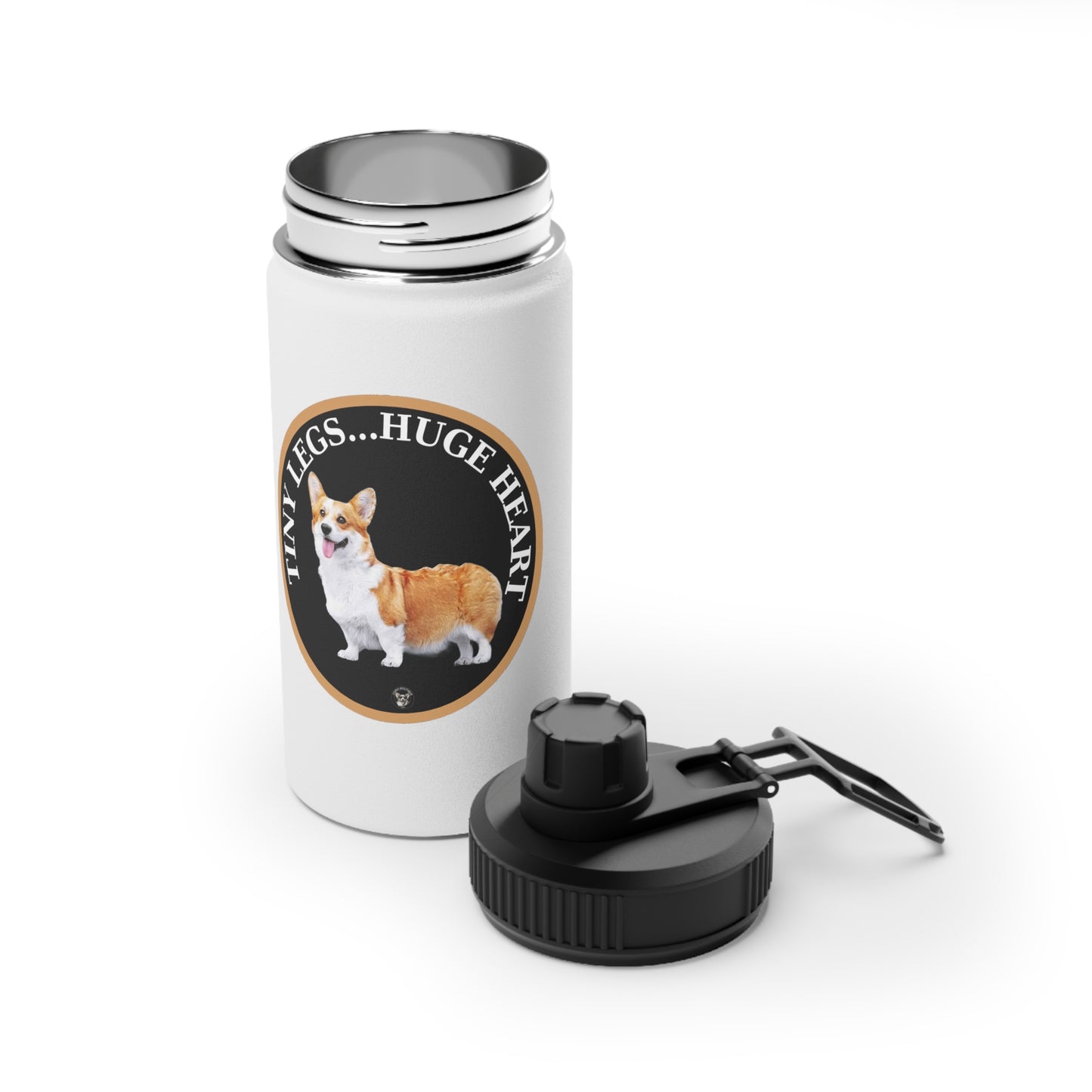 Tiny Legs...Huge Heart - Water Bottle with Sport Lid