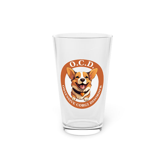 O.C.D. Obsessive Corgi Disorder - Pint Glass