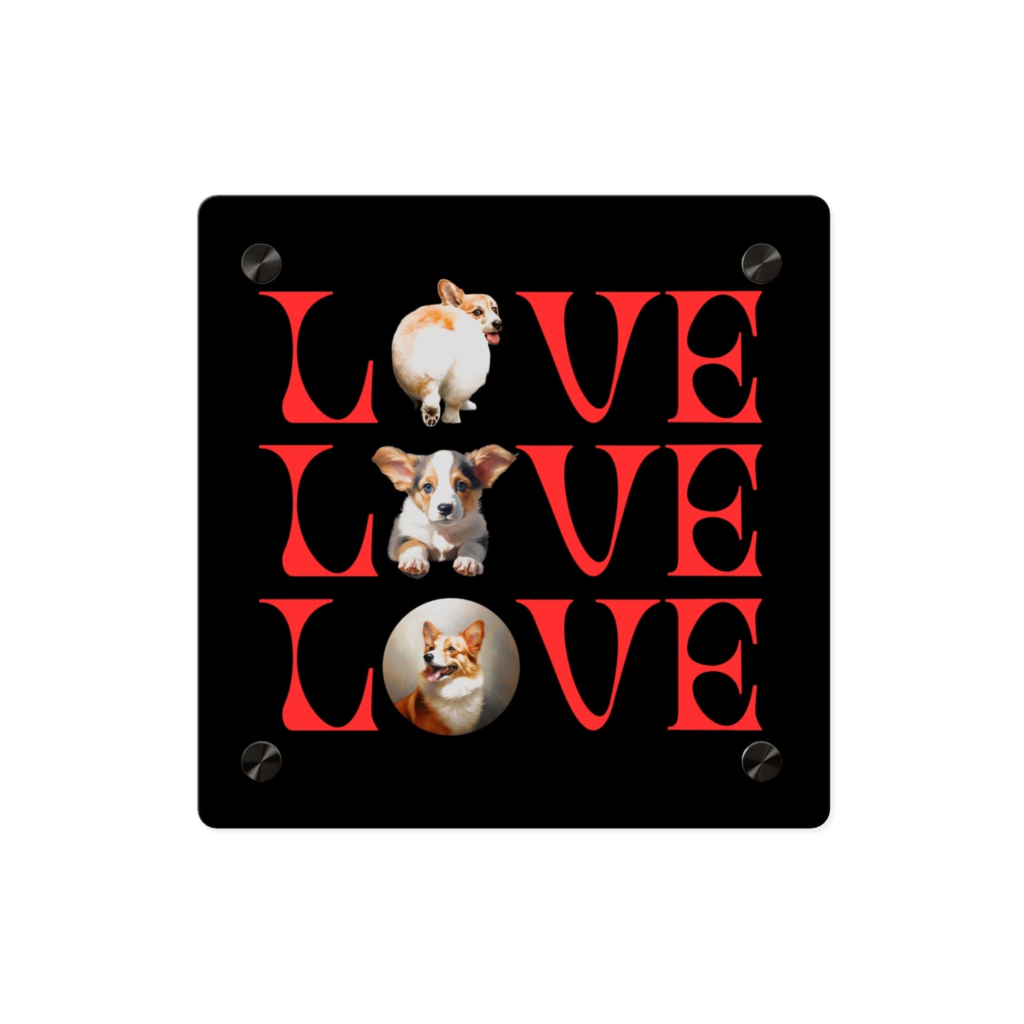 LOVE on Acrylic
