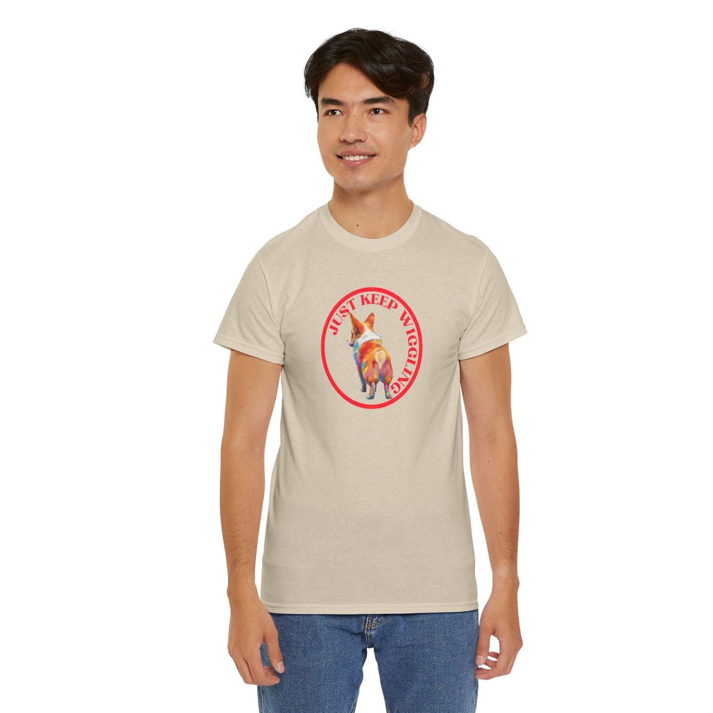Just Keep Wiggling - Unisex Heavy Cotton Tee