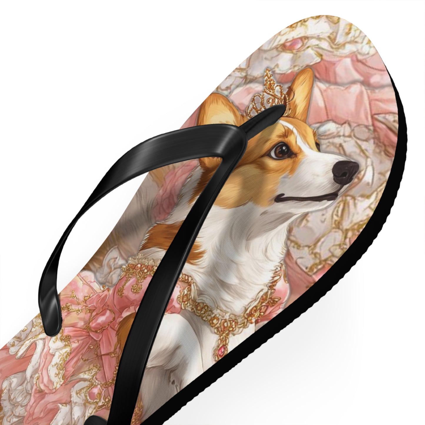 Princess Corgi Flip-Flops