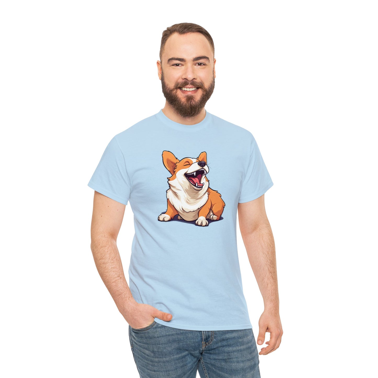 Comical Corgi - Unisex Heavy Cotton Tee