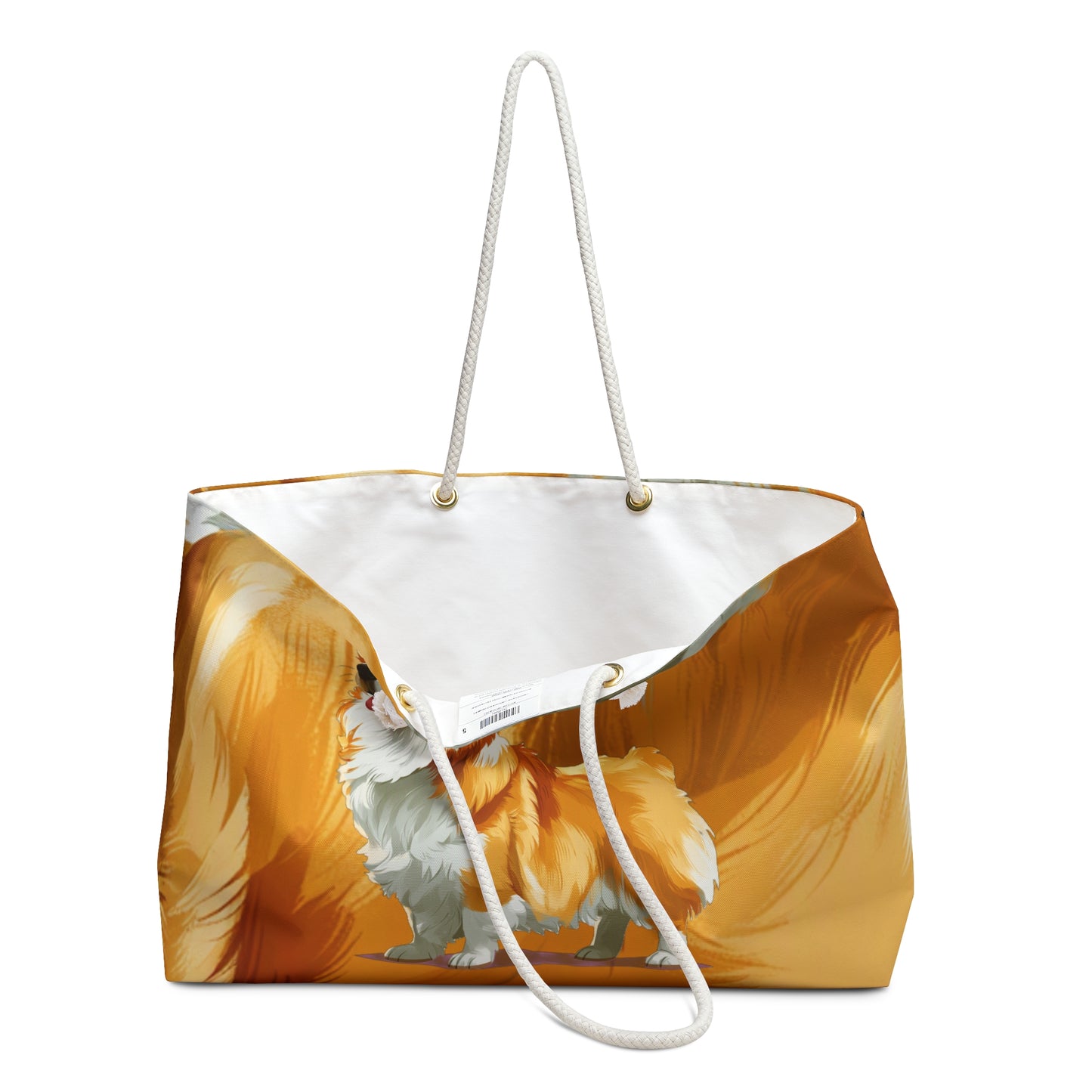 Classic Queen's Corgi Painting Weekender Beach Bag – Artistic Travel Tote