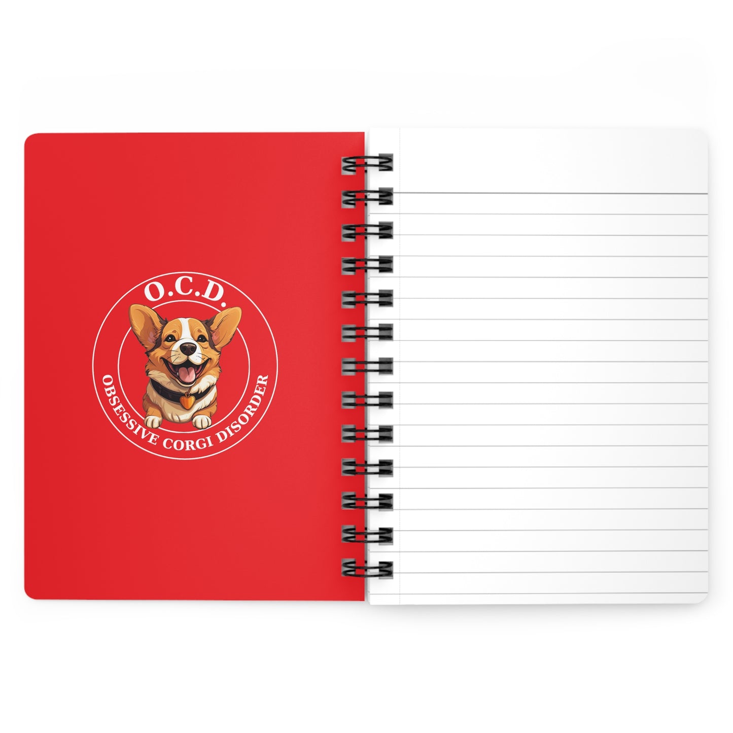 Obsessive Corgi Disorder - Spiral Bound Notebook