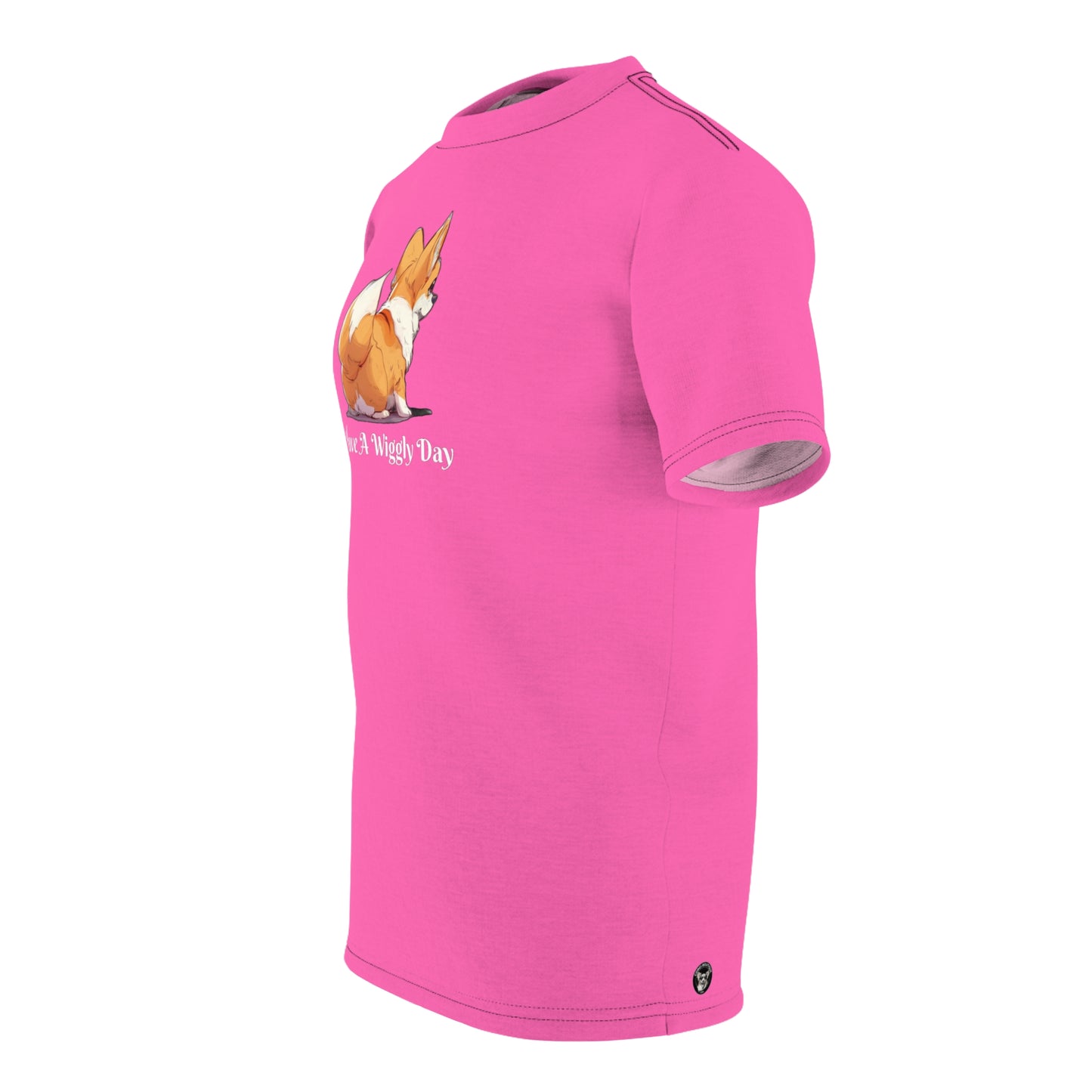 Have a Wiggly Day Unisex Bold Tee in Pink